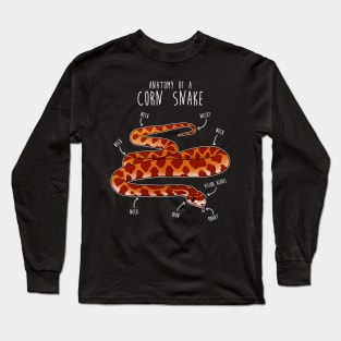 Anatomy of a Corn Snake Long Sleeve T-Shirt